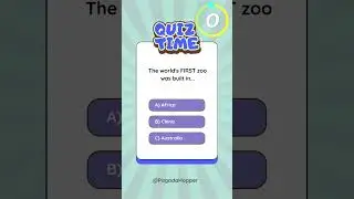 First ZOO Ever Built! 🦁 #historyquiz