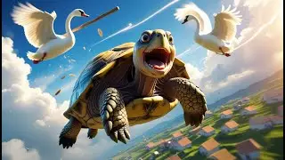 A Terrible MistakeTwo Swans Lifted A Tortoise Into The Sky  | Moral Story