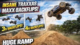 Extreme Bashing Traxxas Maxx V2 Backflips! Massive Ramp in George 🇿🇦 (3x & 4x FLIPS)