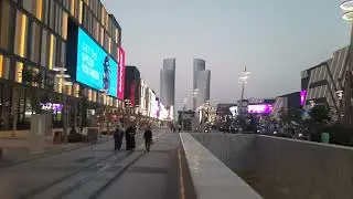 Full Beautiful Azaan (Adhaan) heard in background at Lusail Boulevard I Doha I Qatar