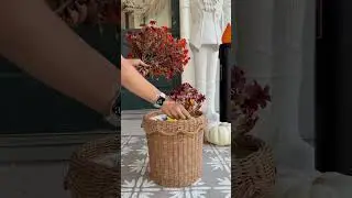 Faux mums that look realistic, perfect for fall and Thanksgiving! 🍂🧡