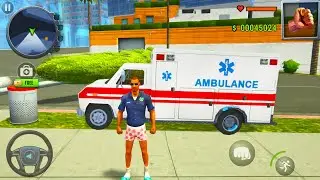 Ambulance VAN Truck Near Home - Car Drive Simulator Town Story #18 -  Android Gameplay
