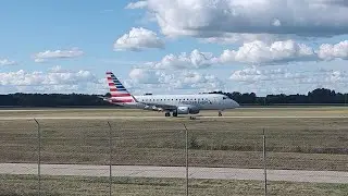 Envoy Air as AmericanEagle flight 3651 taxi/takeoff from #LAN Lansing, MI to #ORD Chicago, IL