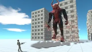 OP Commando Bo God vs Titans in ALL UNITS near Wobbly Buildings Animal Revolt Battle Simulator