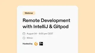 Remote Development with IntelliJ & Gitpod