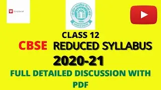 CBSE Revised/Reduced Syllabus Biology 2020-21[Updated||Deleted syllabus for class 12 students study