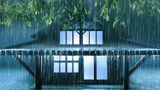 Listen in 3 Minutes to SLEEP Instantly | Heavy Rainstorm & Thunder Covering a Metal Roof All Night
