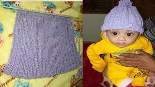 Easy Knitting Cap with Straight Needles | Easy knit cap | Knitting Gents Ladies Kids Cap Hat beanie