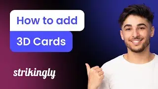 How to add a 3D Cards to Strikingly