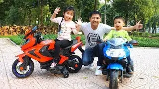 Trò Chơi Lái Xe Máy - Xe Máy Mới Của Bé Bún và Bé Bắp