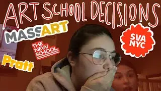 art school decision reactions!! (massart, pratt, parsons, sva, and more!)