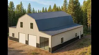 Luxury 47x50 Barndominium Kit: Game-Changing Design with Double Lean-To
