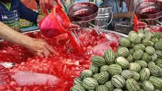 Water Pump Ka Mashoor Tarbooz Ka Sharbat | Karachi Street Food