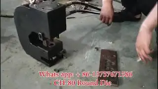Hydraulic Hole Punching Round Die for CH-80 Hydraulic Punching Machine
