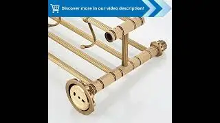 Introducing the Ultimate Bathroom Upgrade: ZGRKs Antique Brass Towel Holder With Extra Hooks!