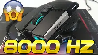 8000 Hz de poling rate - EVGA X17 fps gaming mouse Review