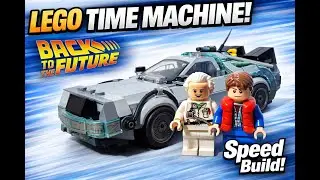 Lego Speed Champions Time machine from Back to the Future 77256 Speed Build
