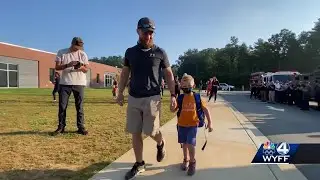 WYFF 4&rsquo;s Chris Justus&rsquo;s nephew gets special welcome to kindergarten after mom dies of COVID-19