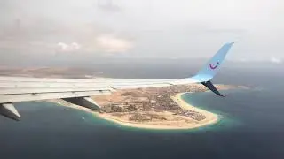 TUI B737-8 landing Sal, Cape Verde