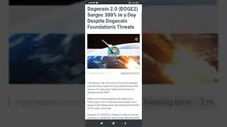Dogecoin 2.0 (DOGE2) Surges 300% in a Day Despite Dogecoin Foundation&rsquo;s Threats #Shorts #Dogecoin2.0