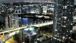 Vancouver Cambie Bridge Weekly Timelapse 🌉 | Jan 10, 2026 &ndash; Jan 16, 2026 | False Creek Views