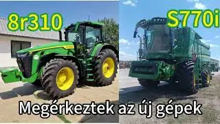Végre megérkeztek a szép új gépek! John Deere CSAPAT!!! John Deere S770i, 8r310