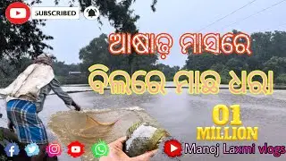 ବର୍ଷା ରେ ଦିନେ ମାଛ ଧରା🙏# odisha #village #fishing #youtube #popular #vlogs @opmanojcm7320