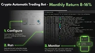 API Crypto Bot for Automatic Trading on Binance & Bybit With UI