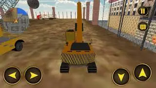 Wrecking Crane Demolishing Old House - Dragline Excavator Driving - Android Gameplay 04