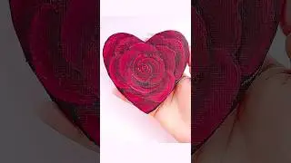 🌹Rose painting (EASY) #painting #art #shorts