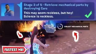 Retrieve MECHANICAL PARTS by Destroying Cars - Complete Containment Specialist Ghostbuster Punchcard