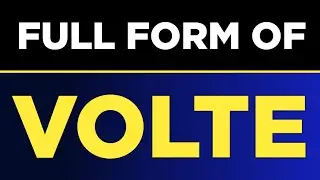 Full form of VOLTE | VOLTE ka full form kya hai | VOLTE full form | Free Learn University
