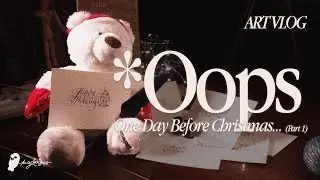 Am I cooked? Christmas Card Art vlog (calligraphy by a teen artist)