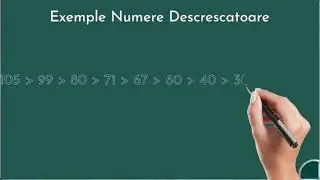 Exemple Numere Descrescatoare , exemple exercitii matematica