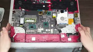 MSI GL 8RD разборка чистка замена термопасты.MSI GL 8RD disassembly cleaning replacing thermal paste