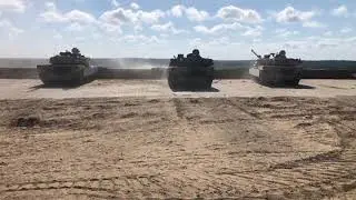 M1 Abrams Firing 120mm Main Gun