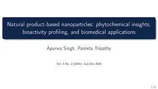 Natural product-based nanoparticles: phytochemical insights, bioactivity profiling, and biomedic