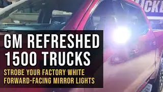 2022.5-Newer GM Refreshed 1500 Trucks: Strobe Factory Mirror Lights with Auto Flasher Kit