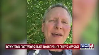 Protesters react to Oklahoma City Police Chief’s video in response to demands for his firing