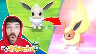 Shiny Eevee Caught & Shiny Flareon Evolved | Pokemon Let's Go Pikachu Extreme Shiny Living Dex