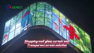 Genex P6 Transparent LED: 4500nits Bright for Mall Glass Wall Displays! #leddisplay  #ledscreen #led