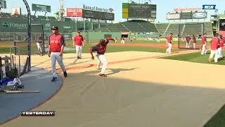 Bradley Jr. shows off arm strength with throw