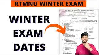 RTMNU Winter Exam Dates | Nagpur University Winter Exam 2022