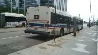 Ride On CTA 2012 New Flyer D60LFR 4334 On Rt 6 Jackson Park Express to Wacker/Columbus