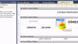 Ms Sql Veri Tabanı Kullanılan Projede Crystal Reports    Rapor Oluşturma 2  B&ouml;l&uuml;m Ders 122 C#    C Sharp    Ms Sql