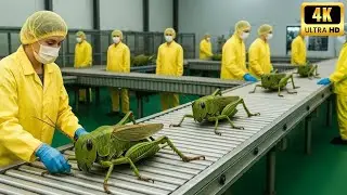 Inside the World&rsquo;s Largest Locust Factory Mass-Producing Animal Feed