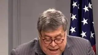 Attorney General William Barr speaks at a DOJ workshop on Communications Decency Act Section 230
