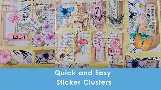 Easy sticker clusters for junk journals