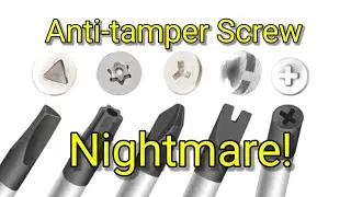 Anti-Tamper Security Screws RANT right to repair #righttorepair #tamper #screwhead