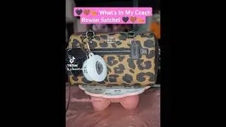 Pack my Coach Rowan Satchel with me 🖤🤎🐆 #whatsinmybag #coachoutlet #girly #packmybagwithme